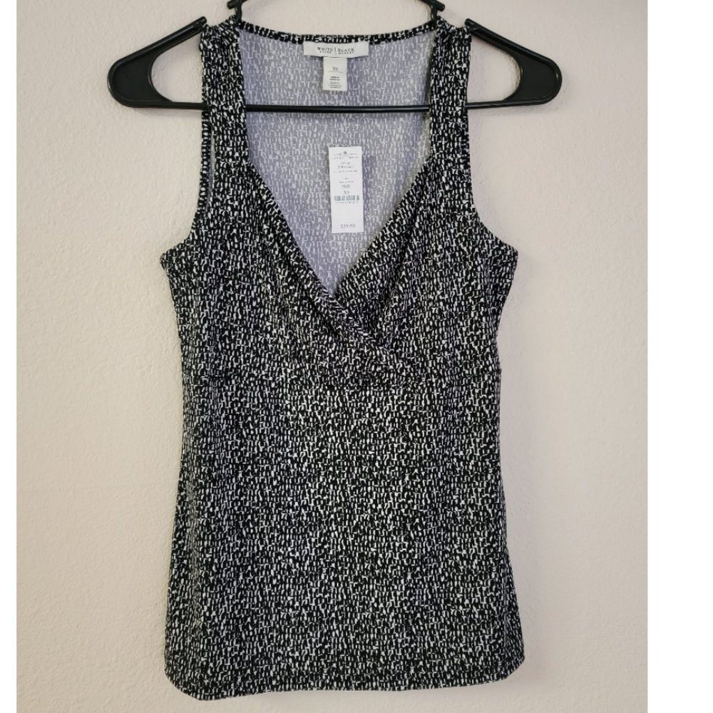 White House Black Market Black Sleeveless Top
